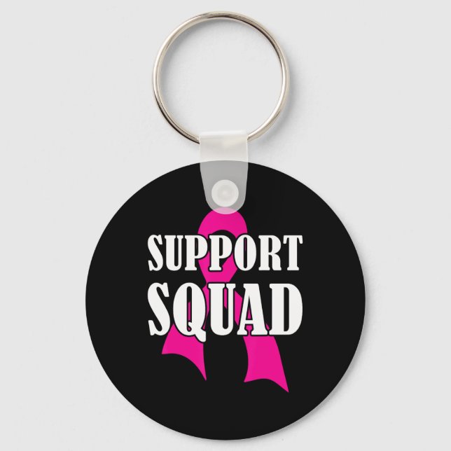 Support Squad Breast Cancer - Support Squad  Keychain (Front)