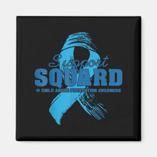 Support Squad Child Abuse Prevention Awareness Magnet
