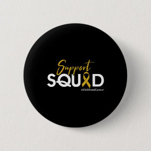 Support Squad - Childhood Cancer Awareness 2 Inch Round Button