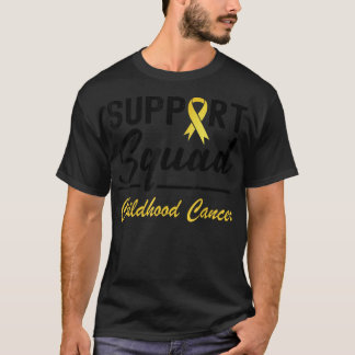 Support Squad Childhood Cancer Awareness Golden Ri T-Shirt