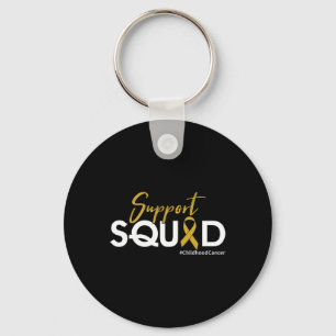 Support Squad - Childhood Cancer Awareness  Keychain