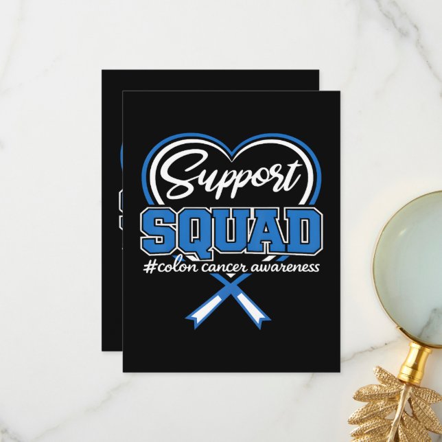 Support Squad Colon Thank You Card (Front/Back In Situ)