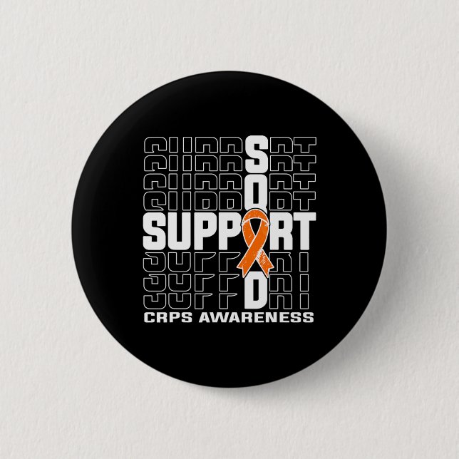 Support Squad CRPS Awareness  2 Inch Round Button (Front)