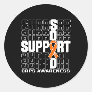 Support Squad Crps Awareness Classic Round Sticker