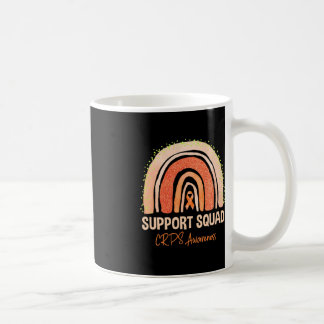 Support Squad CRPS Awareness Rainbow Orange Ribbon Coffee Mug