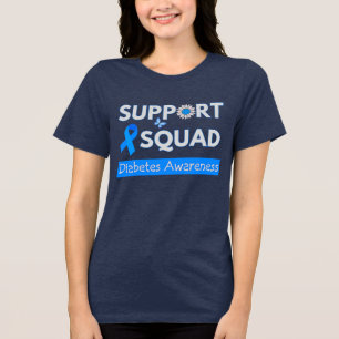 Support Squad - Diabetes Awareness Month Design   Tri-Blend Shirt