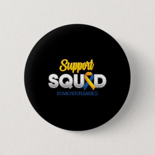 Support Squad Down's Syndrome Awareness T21 Hope W 2 Inch Round Button
