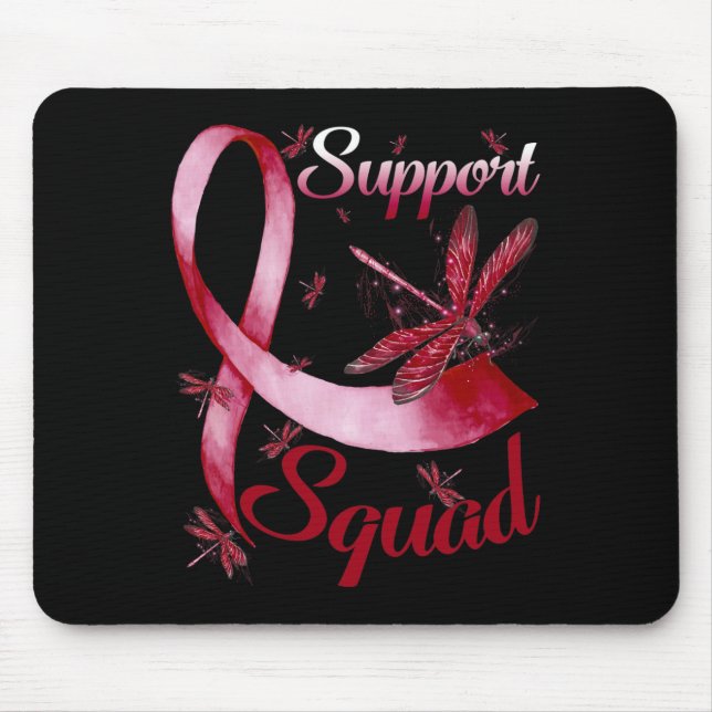 Support Squad Dragonfly Brain Aneurysm Awareness  Mouse Pad (Front)