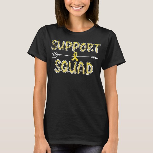  support squad endometriosis awareness gift T-Shirt (Front)