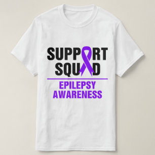 Support Squad Epilepsy Awareness Month Family  T-Shirt
