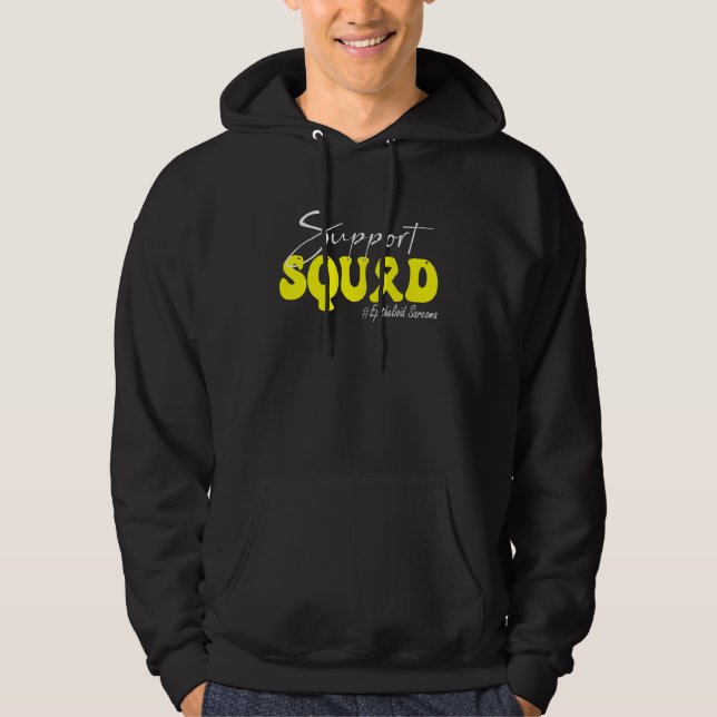 Support Squad Epithelioid Sarcoma Awareness Yellow Hoodie (Front)