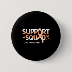 Support Squad Family Team RSD CRPS Awareness Orang 2 Inch Round Button