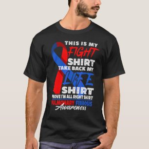 Support Squad Figh I Lung Disease Pulmonary Fibros T-Shirt