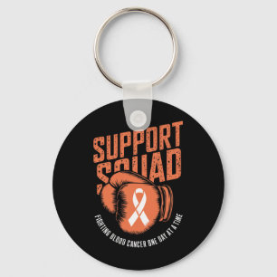 Support Squad Fighting Blood Cancer Awareness Oran Keychain