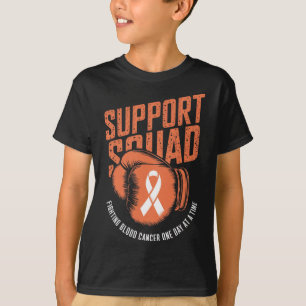 Support Squad Fighting Blood Cancer Awareness Oran T-Shirt