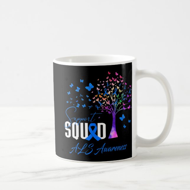 Support Squad For Als Awareness  Coffee Mug (Right)