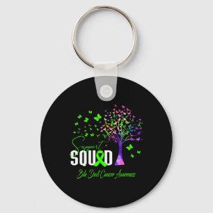 Support Squad For Bile Duct Cancer Awareness  Keychain