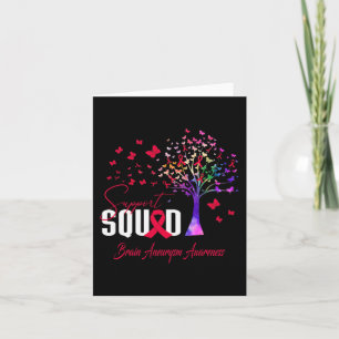 Support Squad For Brain Aneurysm Awareness Card