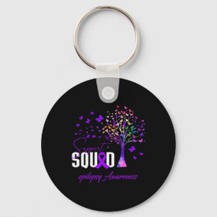 Support Squad For Epilepsy Awareness Keychain