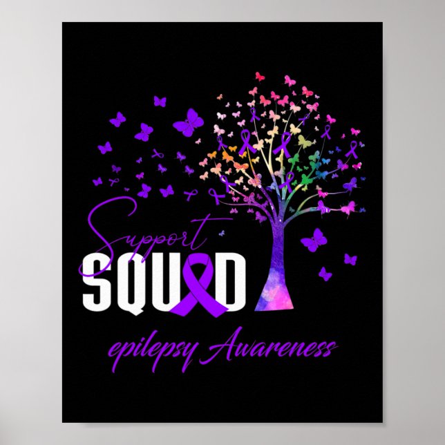 Support Squad For Epilepsy Awareness  Poster (Front)