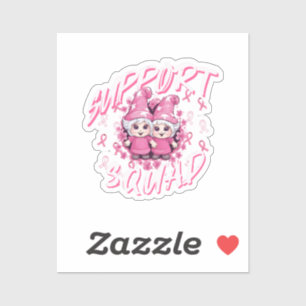 Support Squad Gnome Warrior Breast Cancer Awarenes