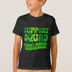 Support squad green pkd kidney disease ribbonSuppo T-Shirt