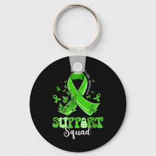 Support Squad Green Ribbon Butterfly Mental Health Keychain