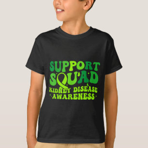 Support squad green ribbon butterfly pkd kidneySup T-Shirt