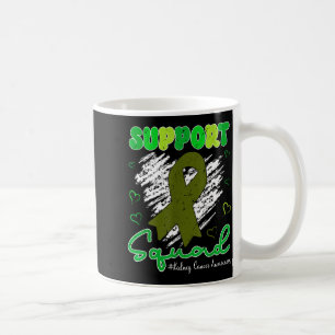 Support squad green ribbon pkd kidney disease coffee mug