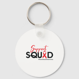 Support Squad - Heart Disease Awareness Keychain