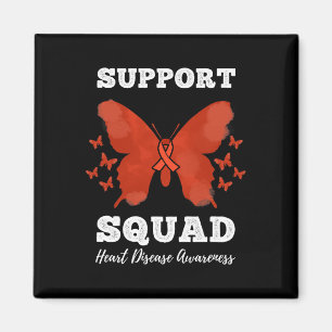 Support Squad Heart Disease Awareness Magnet
