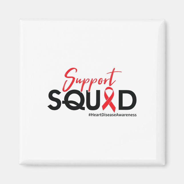 Support Squad - Heart Disease Awareness  Magnet (Front)
