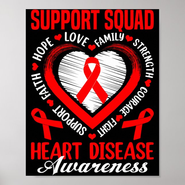 Support Squad Heart Disease Awareness Supporter Re Poster (Front)