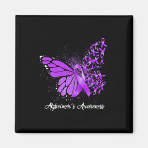 Support Squad Heimer Butterfly Purple Ribbon Magnet