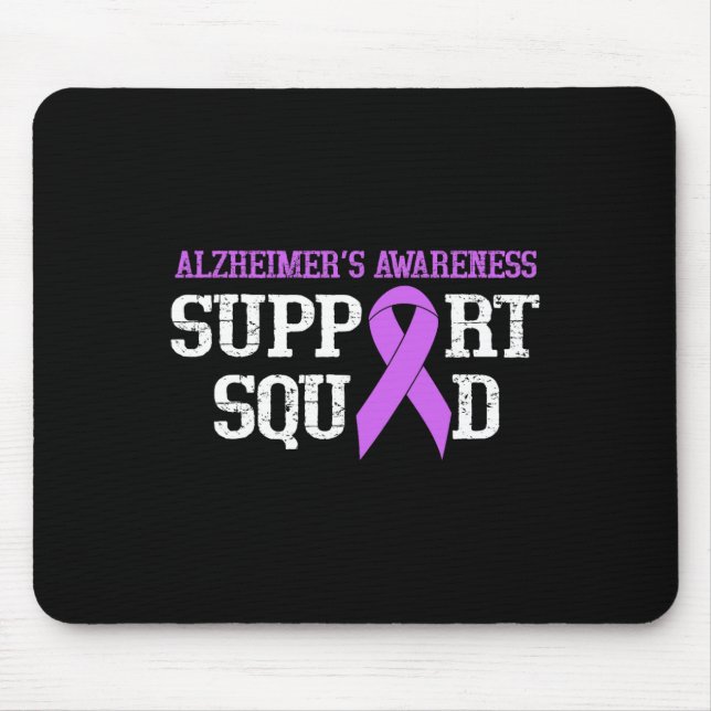 Support Squad Heimer Warrior We Wear Purple  Mouse Pad (Front)