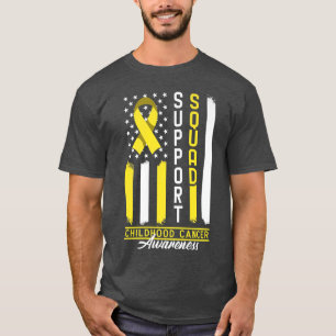 Support Squad I Gold Awareness Ribbon I Childhood T-Shirt
