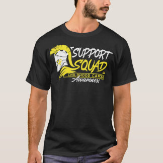 Support Squad I Gold Awareness Ribbon I Childhood T-Shirt