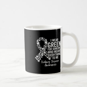 Support Squad I Wear Green For Kidney Disease Awar Coffee Mug