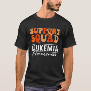 Support Squad I Wear Orange Leukemia Awareness Ret T-Shirt