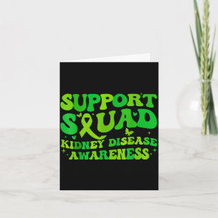 Support squad kidney disease awareness ckd green card