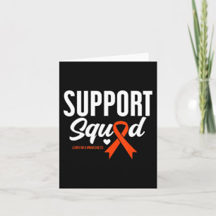 Support Squad Leukaemia Awareness Card