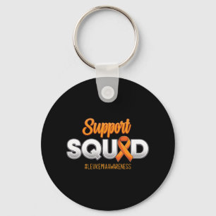 Support Squad Leukaemia Awareness Warrior Fight Fo Keychain