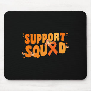 Support Squad Leukaemia Cancer Awareness Butterfly Mouse Pad