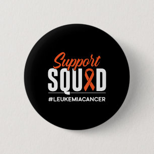 Support Squad Leukaemia Cancer Awareness Gift 2 Inch Round Button