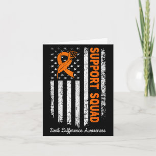 Support squad limb loss and limb difference card