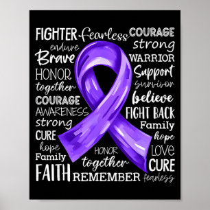 Support squad lupus awareness month fighter purple poster
