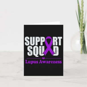 Support Squad Lupus Awareness Purple Autoimmune Di Card