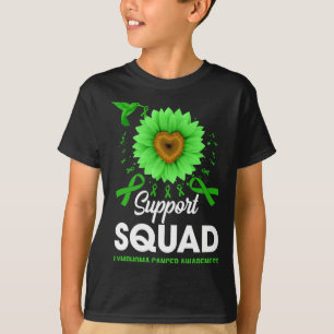 Support Squad Lymphoma Cancer Awareness Sunflower T-Shirt