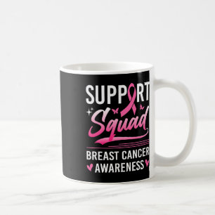 Support Squad Matching Family Breast Cancer Awaren Coffee Mug