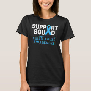 Support Squad Men Women Kids Child Abuse Awareness T-Shirt